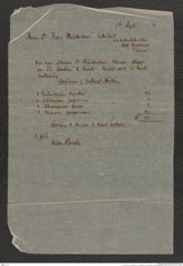 Nachlass Franz Steindachner, Frachtbeleg von Alan Owston an Franz Steindachner (08.09 1907), Inv.Nr. 375.01, Seite 2